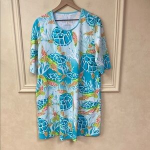 New! Ana Clare Sea Turtle Resort Wear Dress size Large